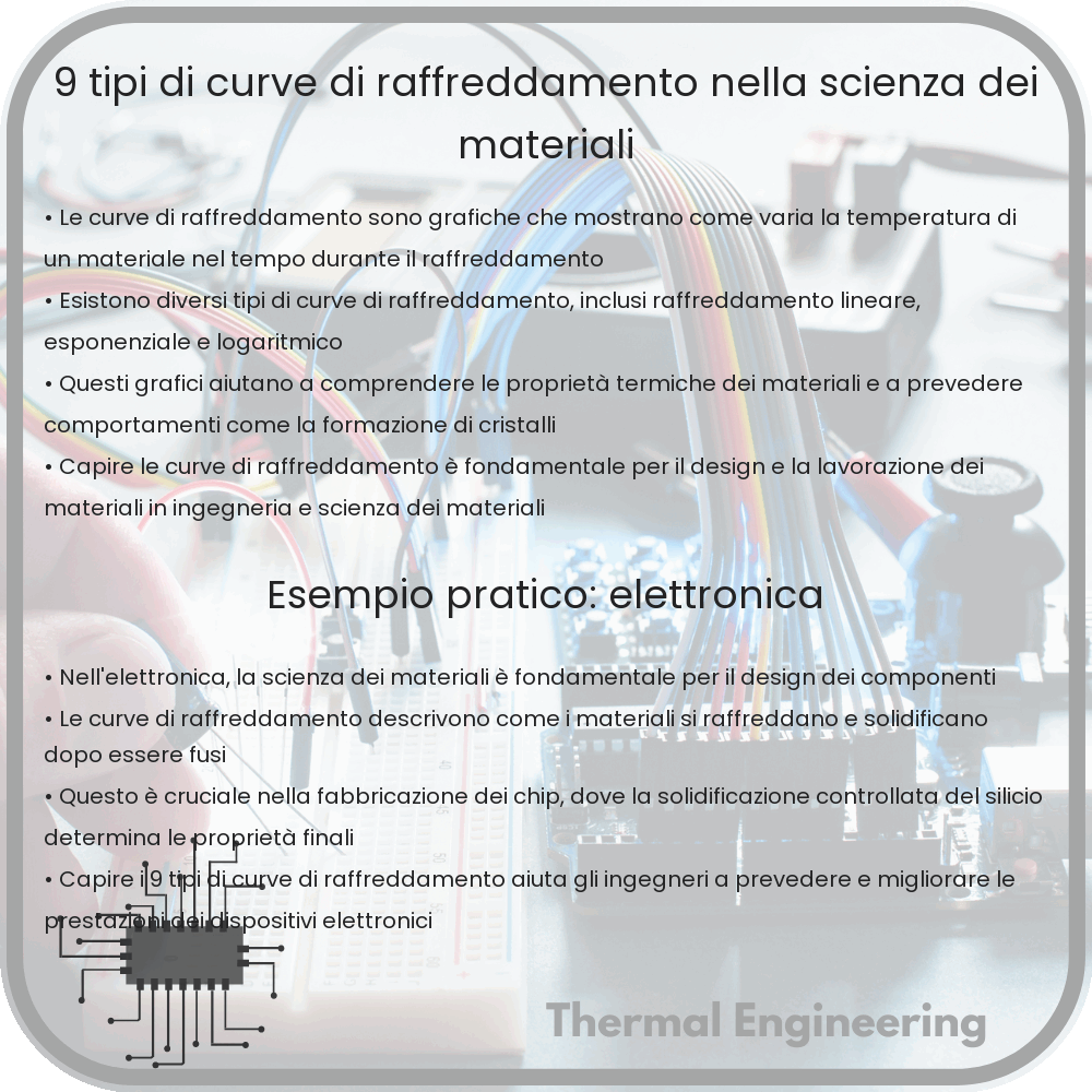 9 Tipi di Curve di Raffreddamento nella Scienza dei Materiali