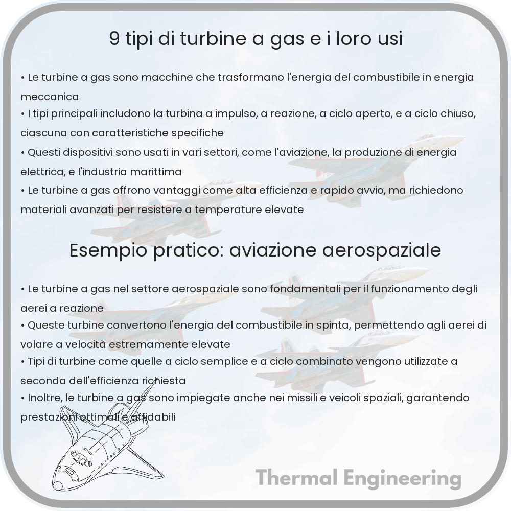 9 Tipi di Turbine a Gas e i Loro Usi