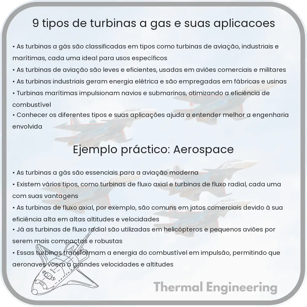 9 Tipos de Turbinas a Gás e Suas Aplicações