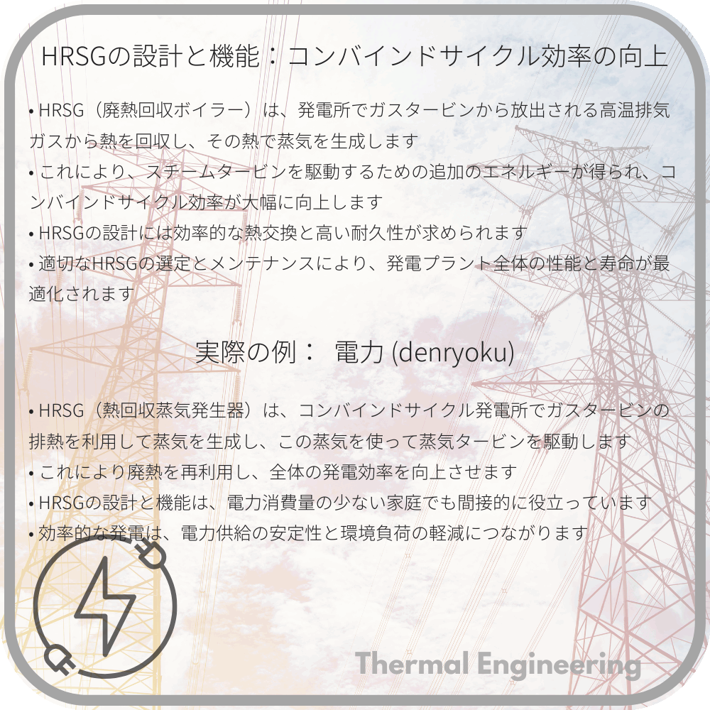 HRSGの設計と機能:コンバインドサイクル効率の向上