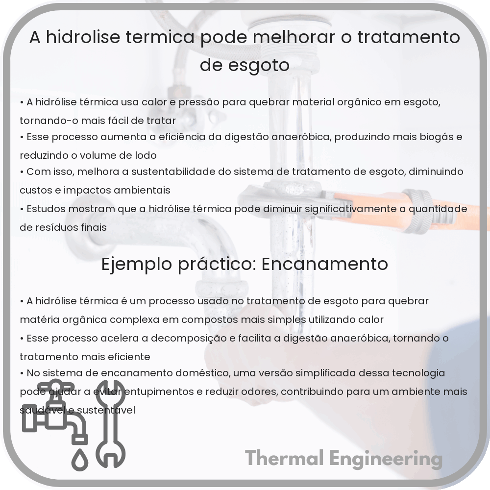 A Hidrolise Térmica Pode Melhorar o Tratamento de Esgoto?