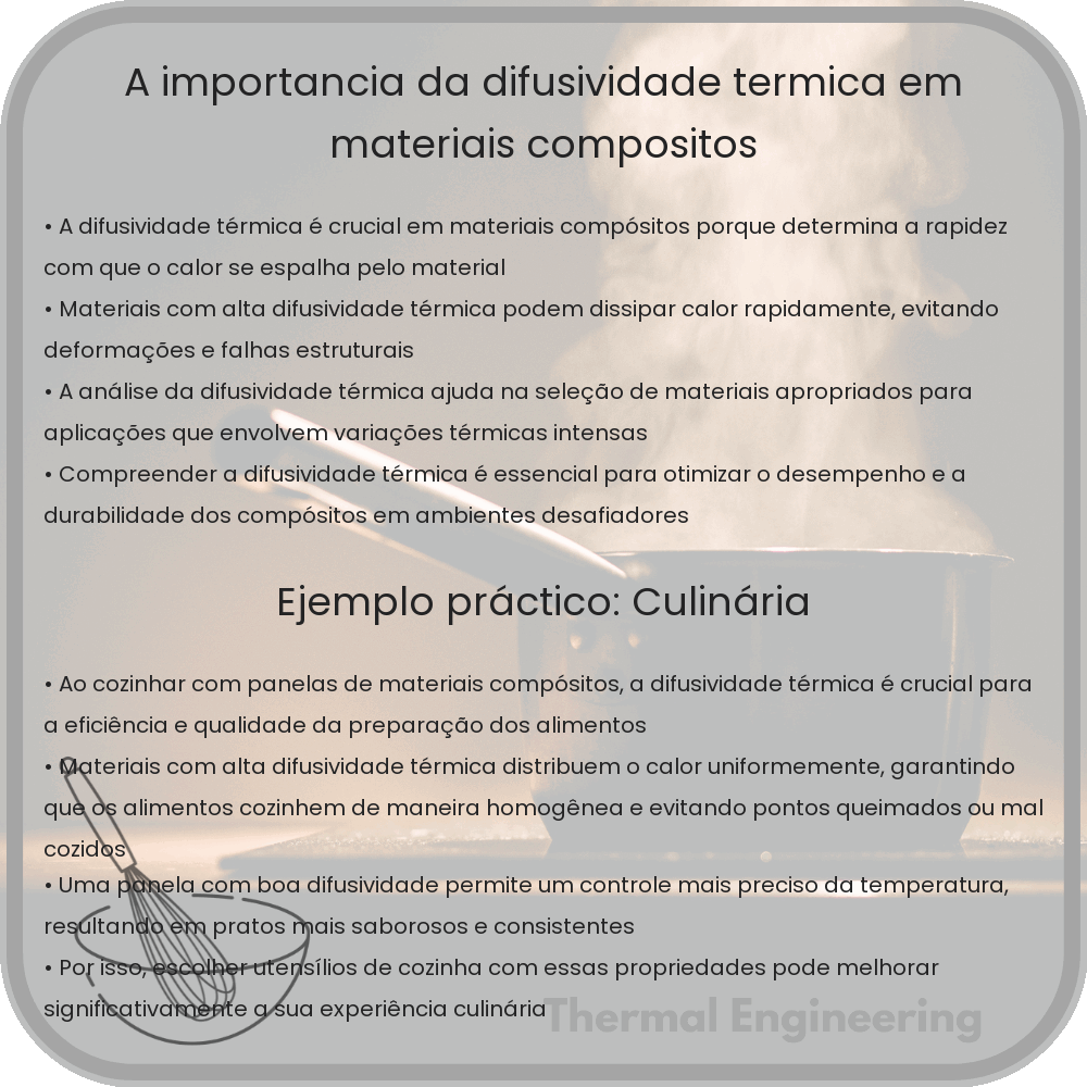A Importância da Difusividade Térmica em Materiais Compósitos