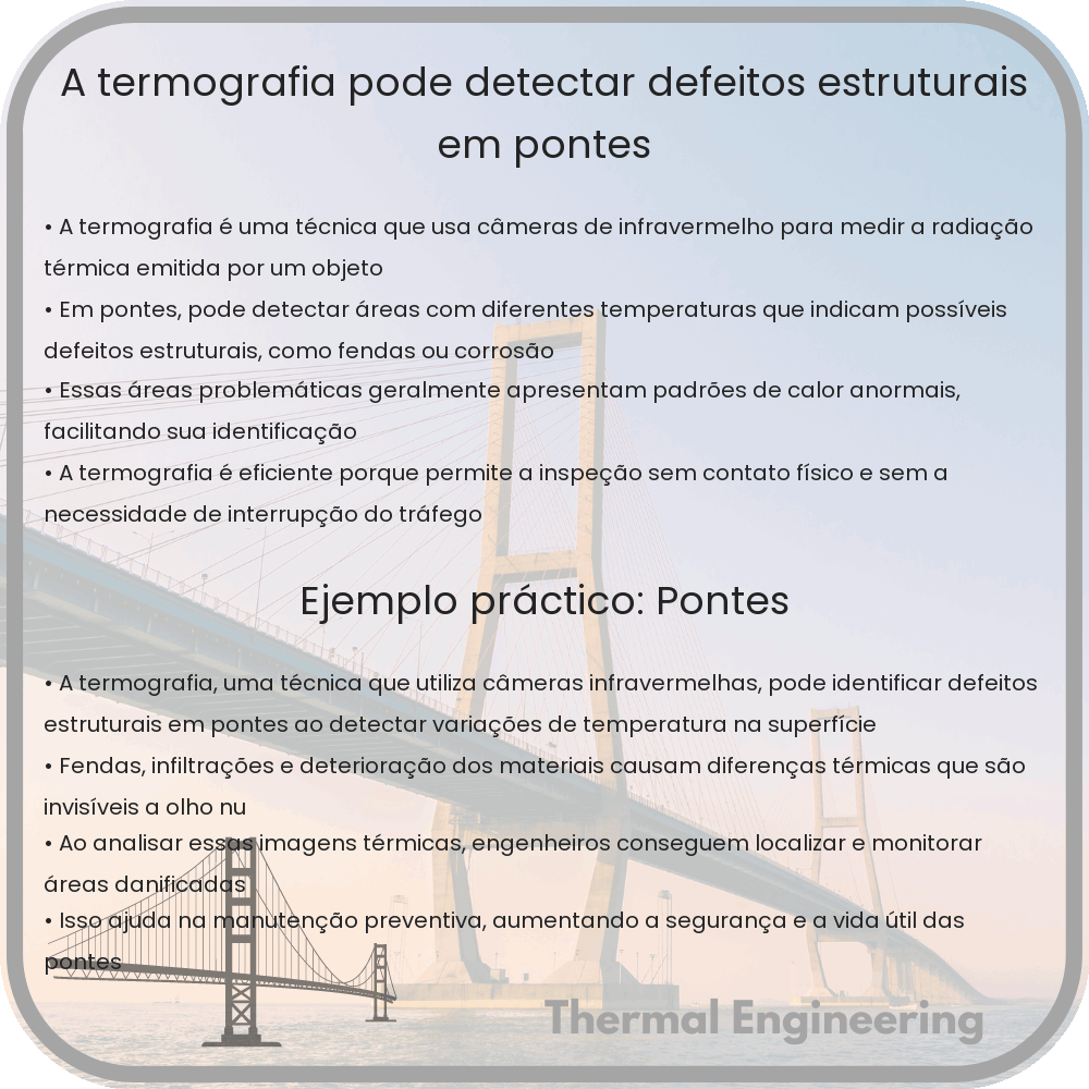 A Termografia Pode Detectar Defeitos Estruturais em Pontes?