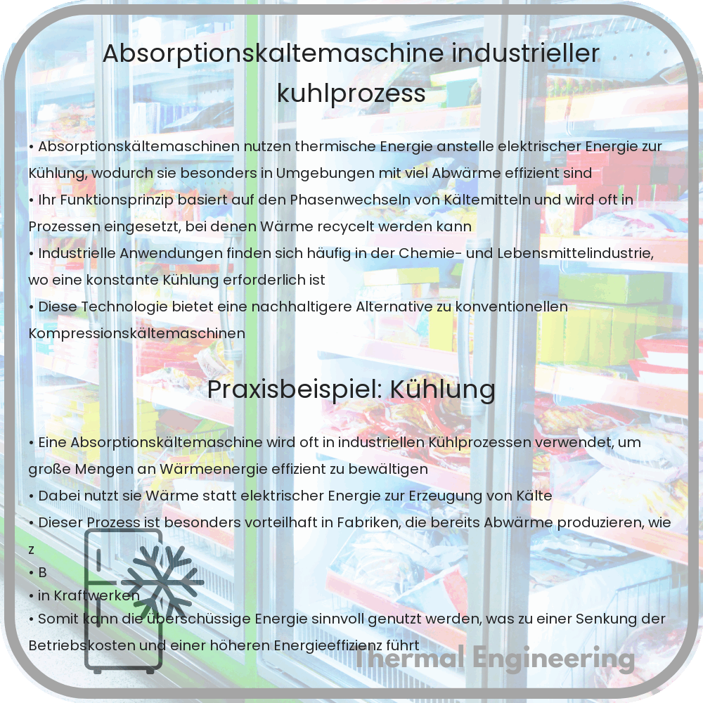 Absorptionskältemaschine | Industrieller Kühlprozess
