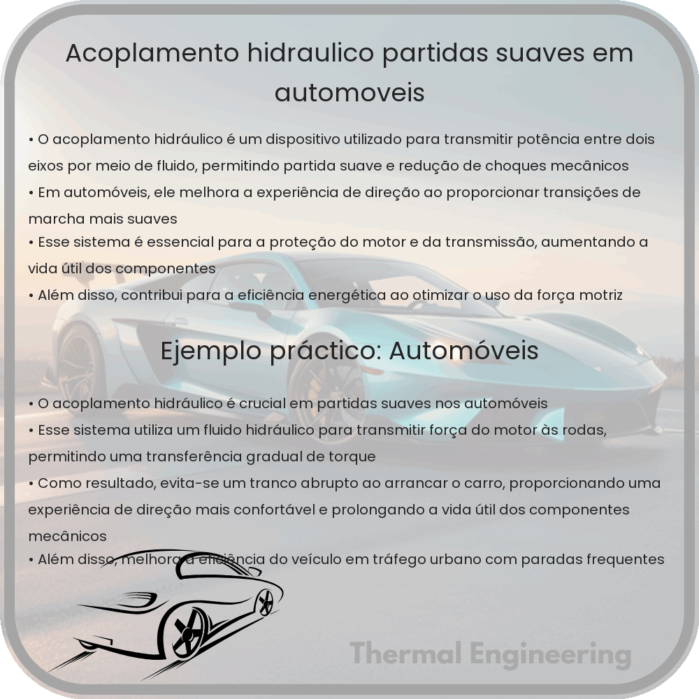 Acoplamento Hidráulico | Partidas Suaves em Automóveis