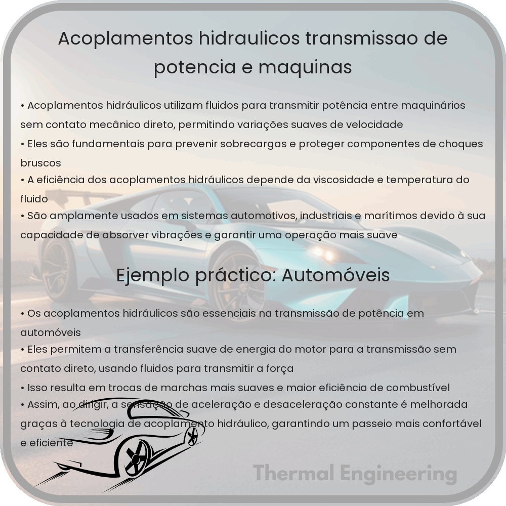 Acoplamentos Hidráulicos | Transmissão de Potência e Máquinas