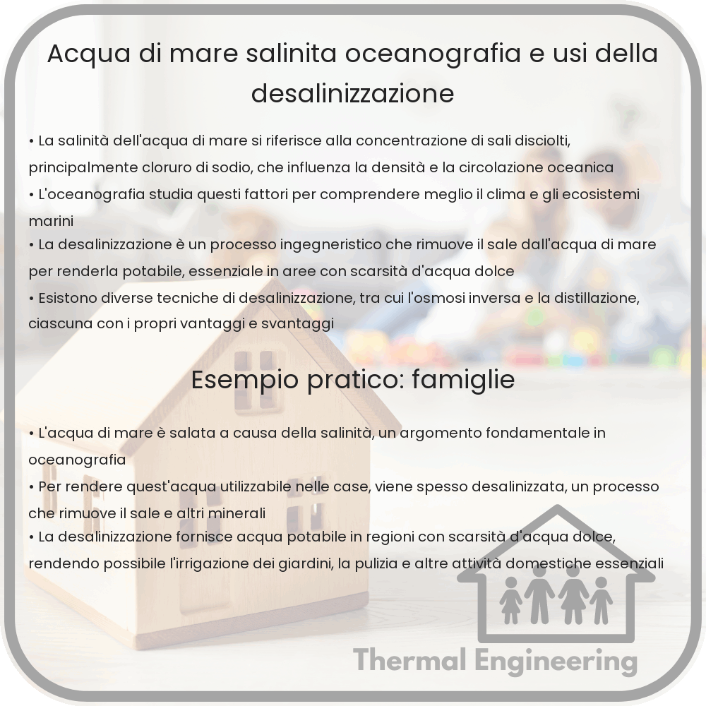 Acqua di Mare | Salinità, Oceanografia e Usi della Desalinizzazione