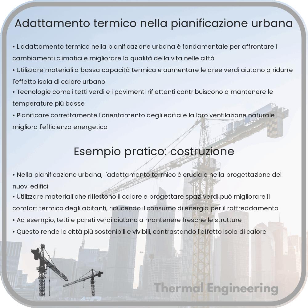 Adattamento termico nella pianificazione urbana
