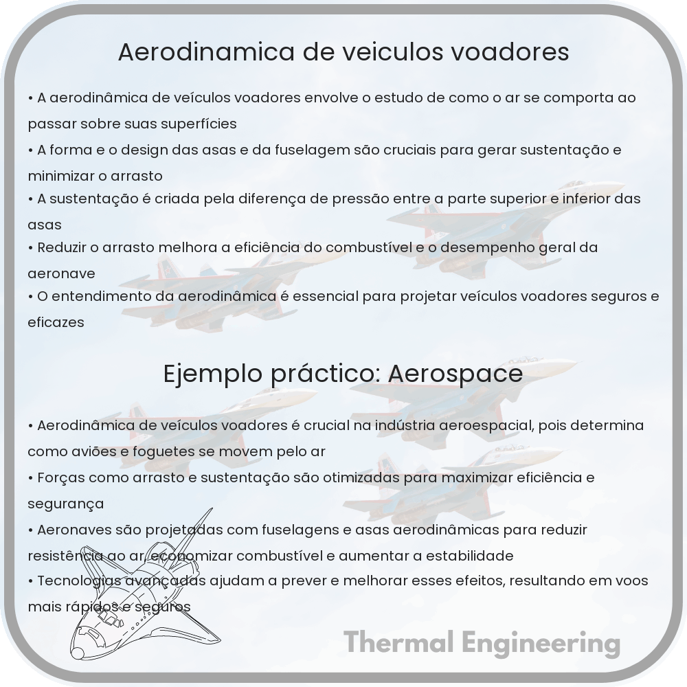 Aerodinâmica de Veículos Voadores