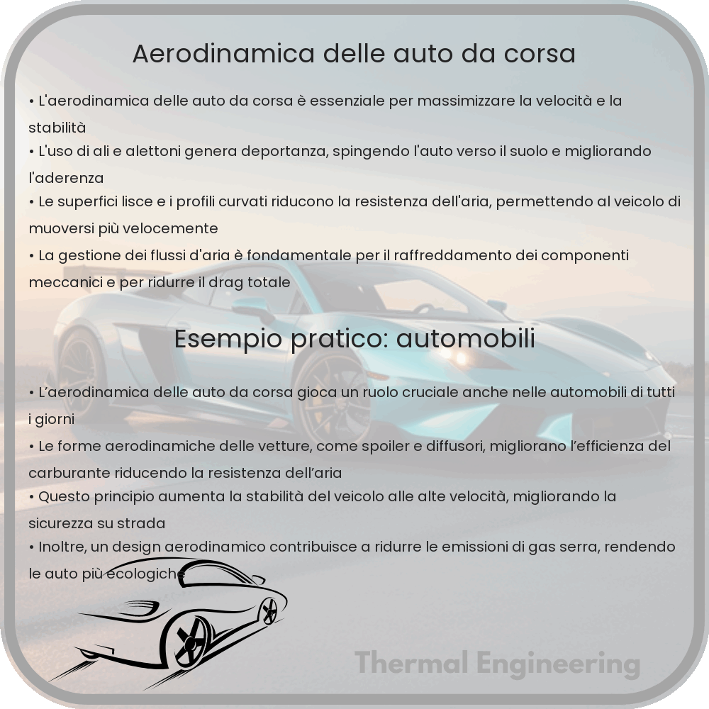 Aerodinamica delle auto da corsa