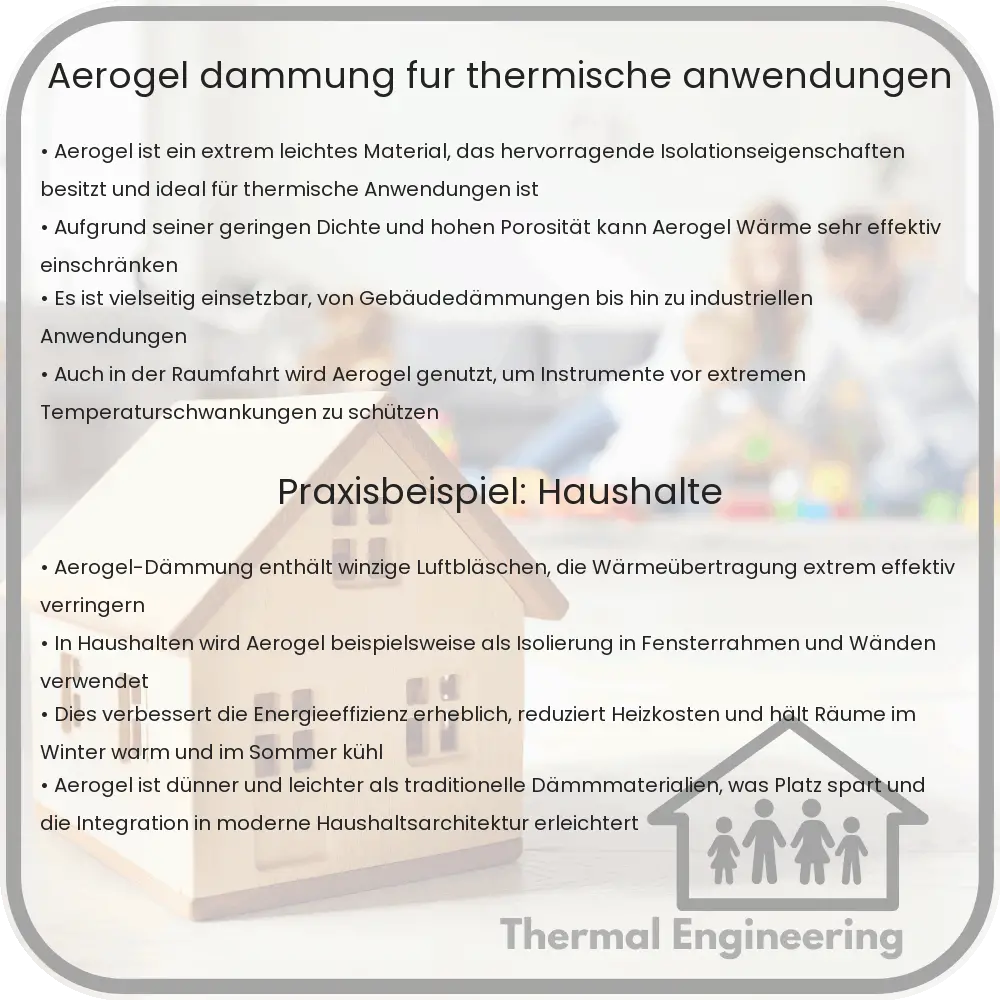 Aerogel-Dämmung für thermische Anwendungen