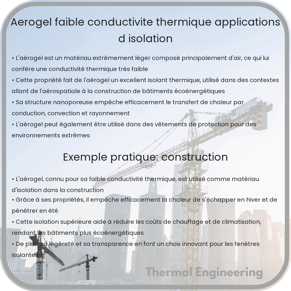 Aérogel | Faible Conductivité Thermique, Applications d'Isolation