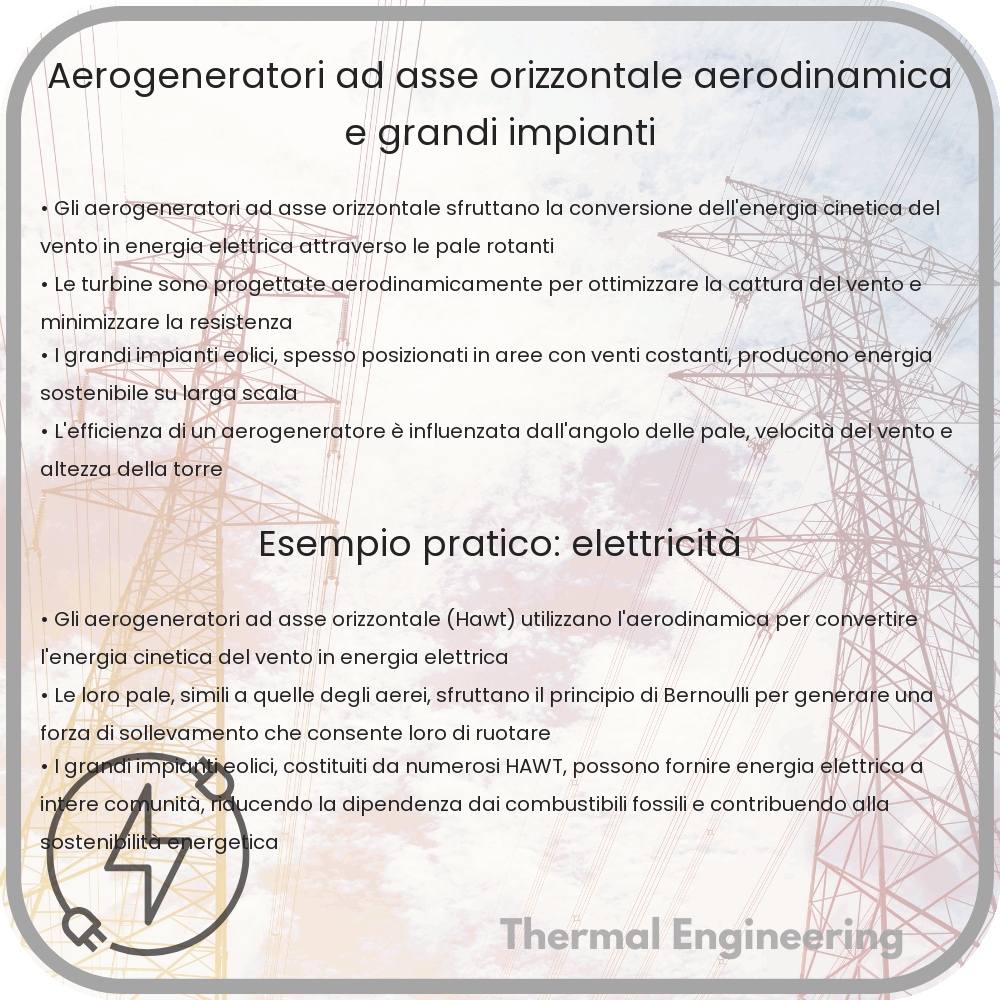 Aerogeneratori ad Asse Orizzontale: Aerodinamica e Grandi Impianti