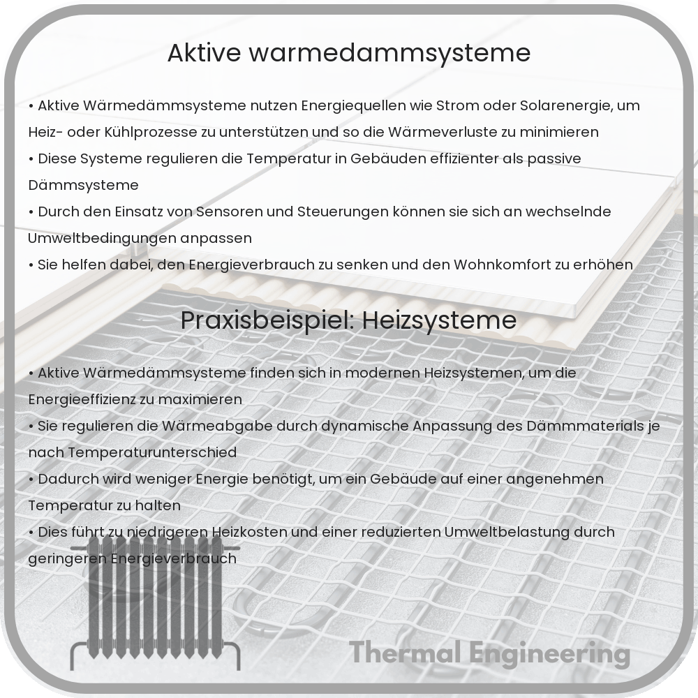 Aktive Wärmedämmsysteme