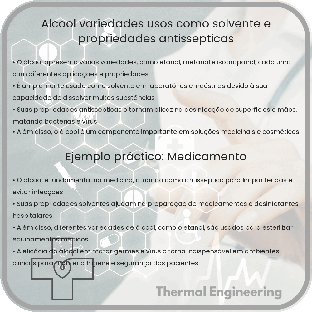 Álcool | Variedades, Usos como Solvente e Propriedades Antissépticas