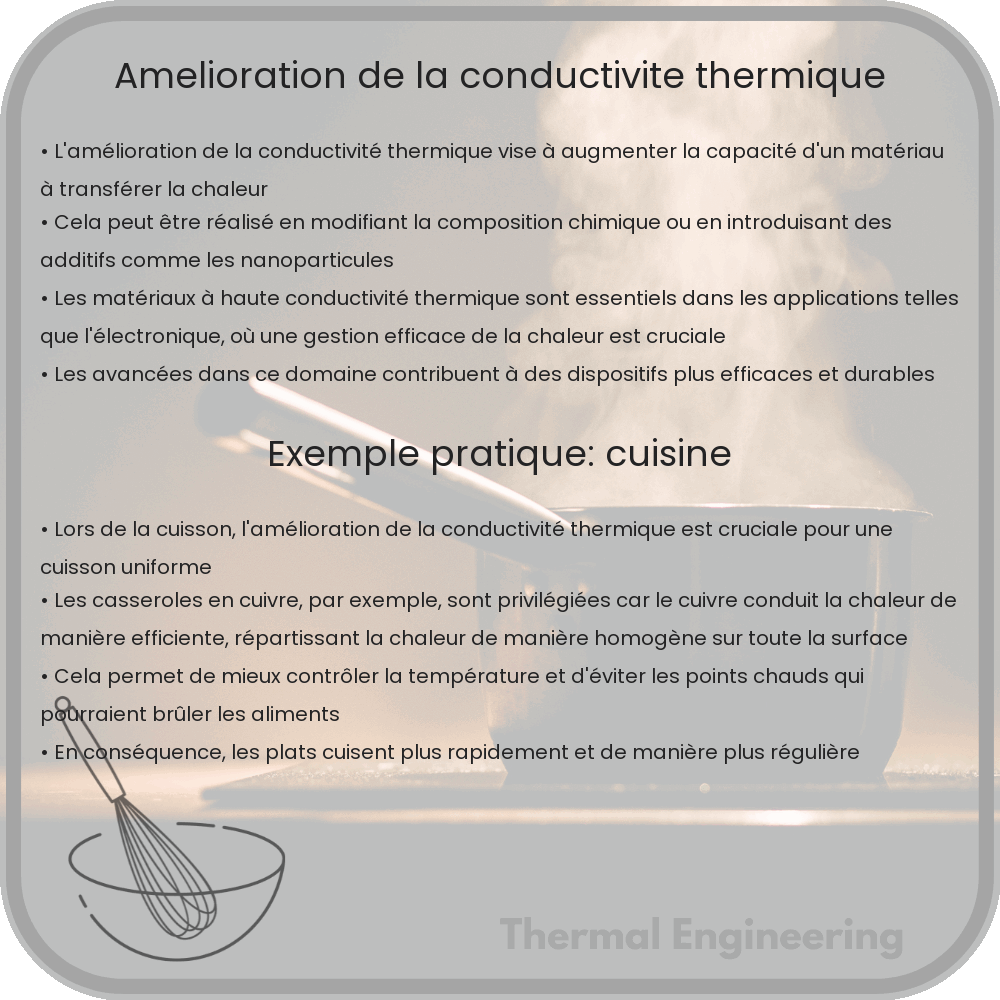 Amélioration de la conductivité thermique