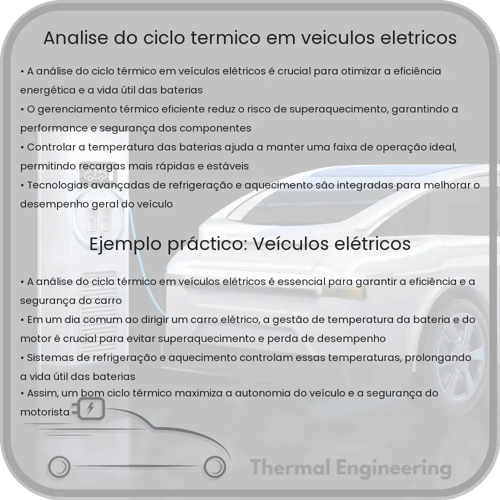 Análise do Ciclo Térmico em Veículos Elétricos