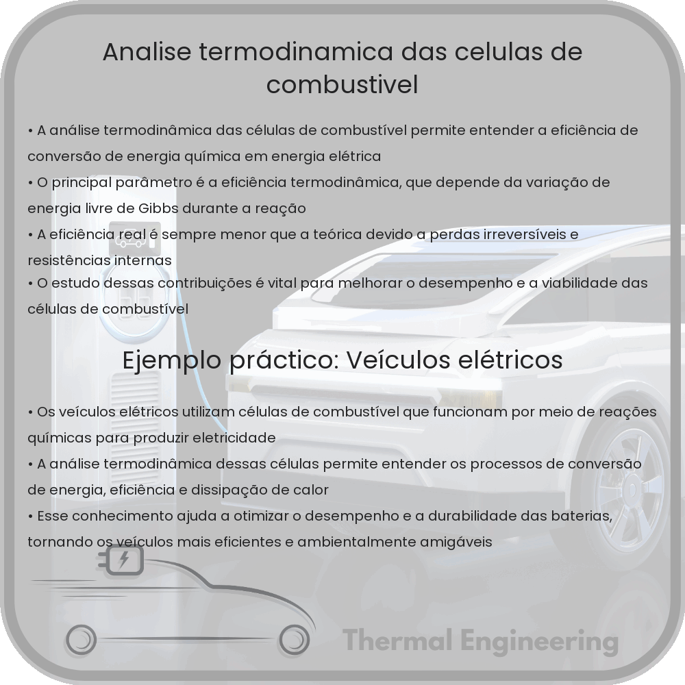 Análise Termodinâmica das Células de Combustível