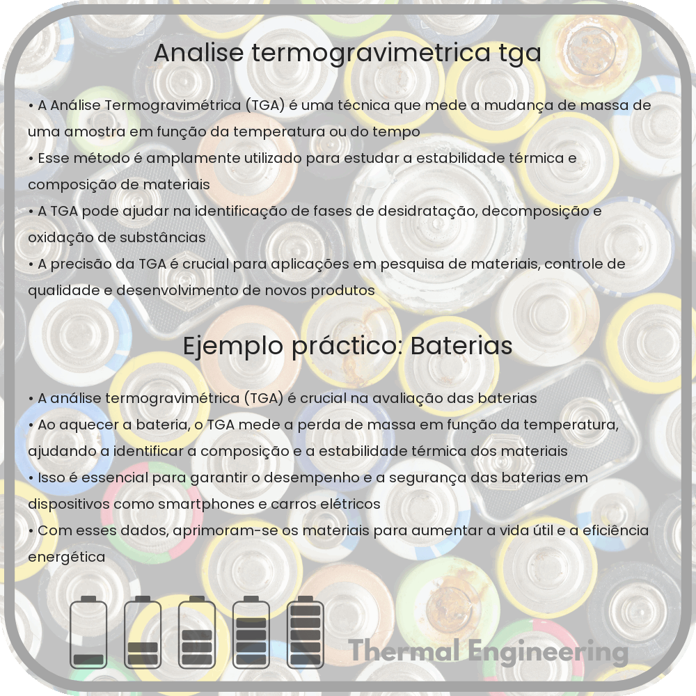 Análise Termogravimétrica (TGA)