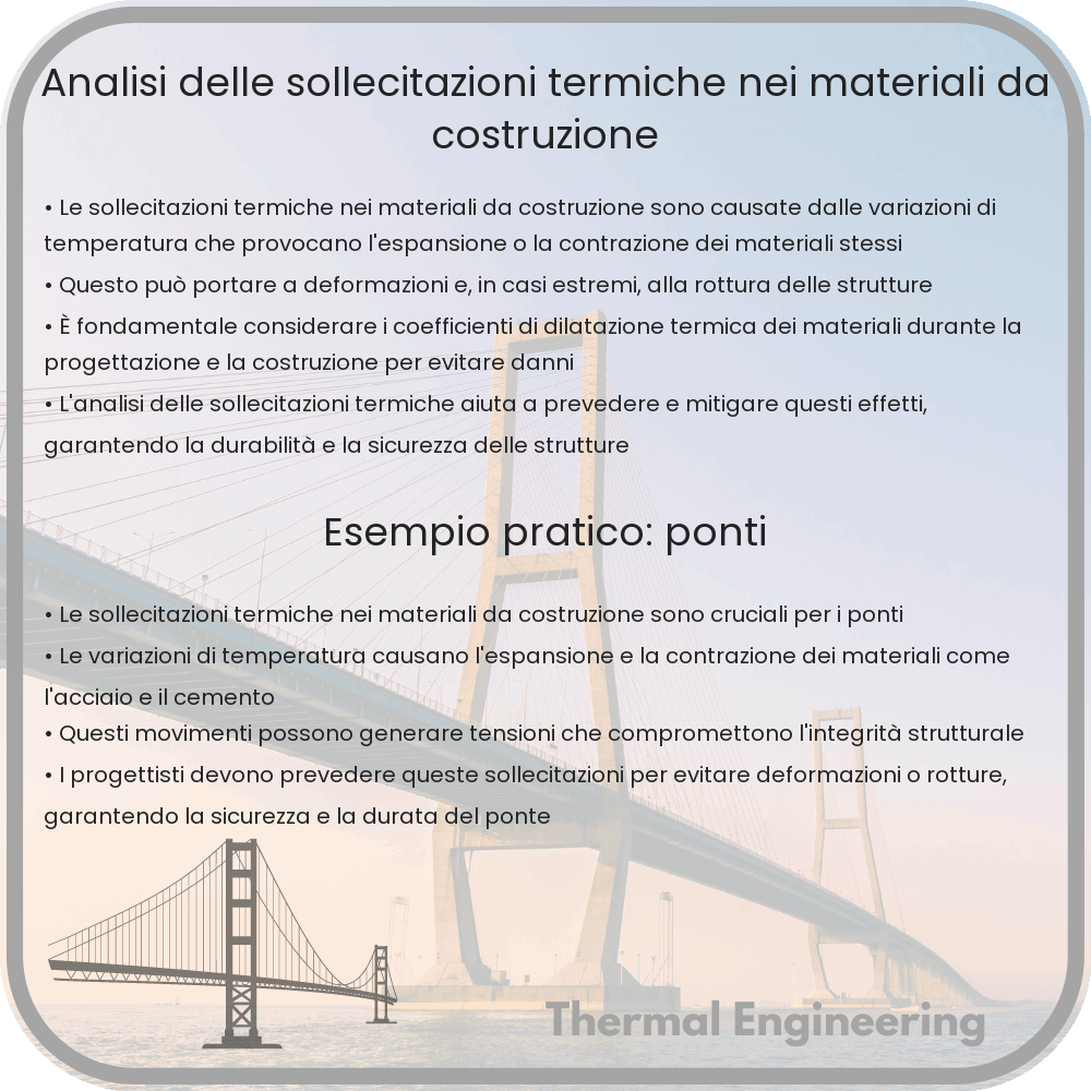 Analisi delle sollecitazioni termiche nei materiali da costruzione