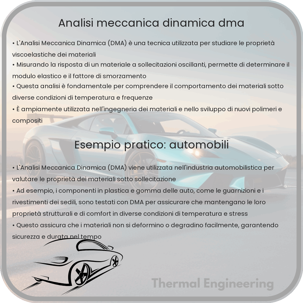Analisi Meccanica Dinamica (DMA)