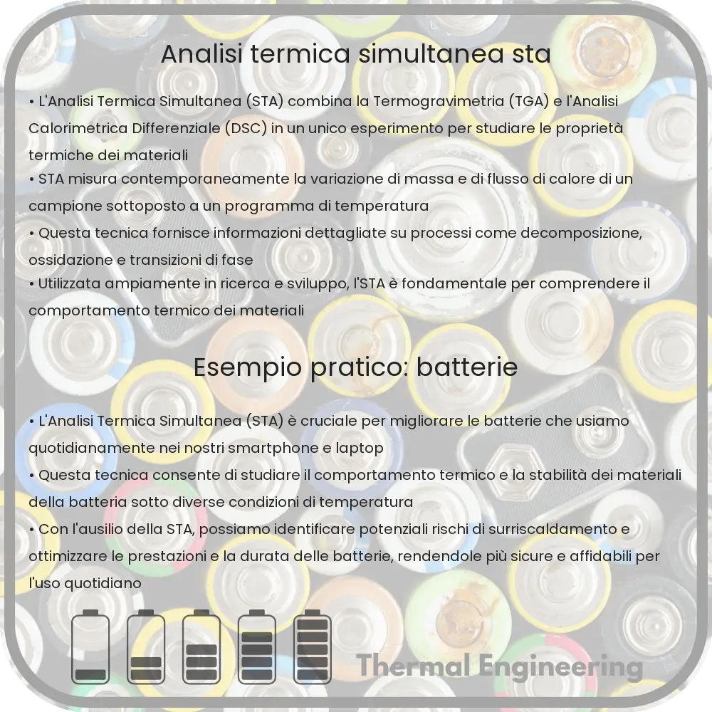 Analisi Termica Simultanea (STA)