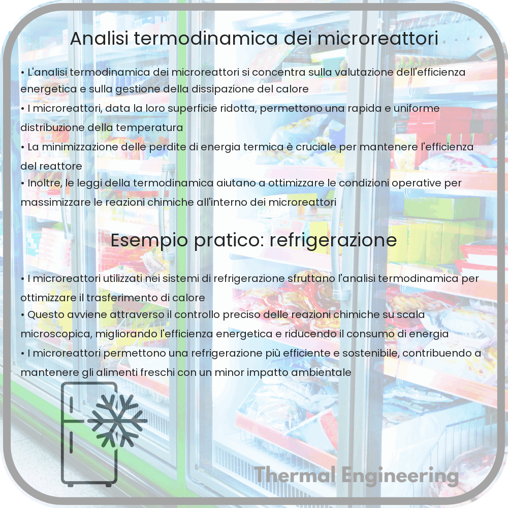 Analisi termodinamica dei microreattori
