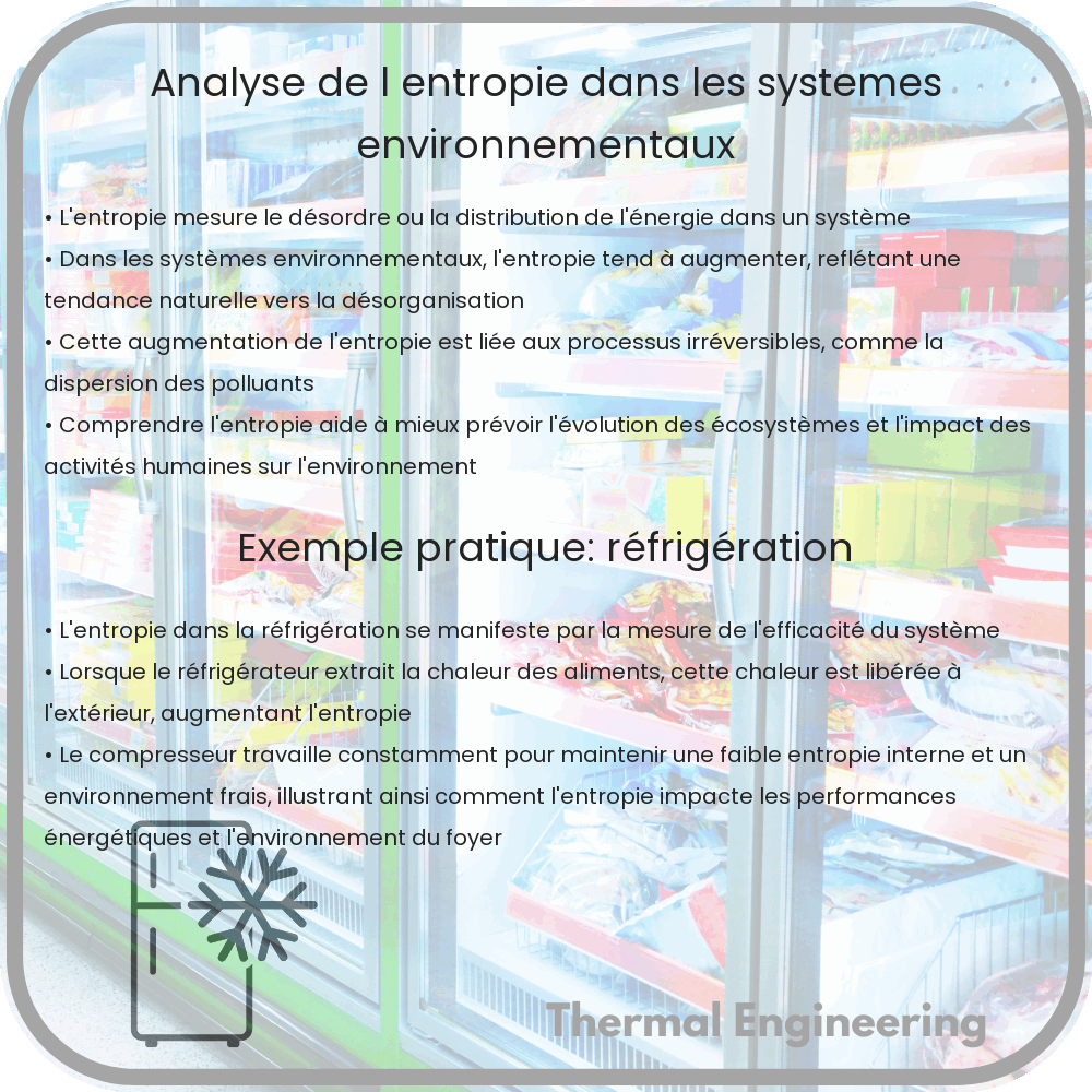 Analyse de l'entropie dans les systèmes environnementaux