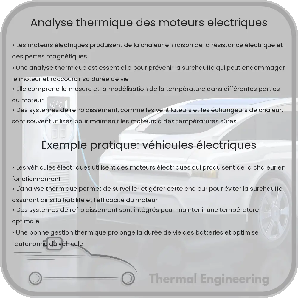 Analyse thermique des moteurs électriques