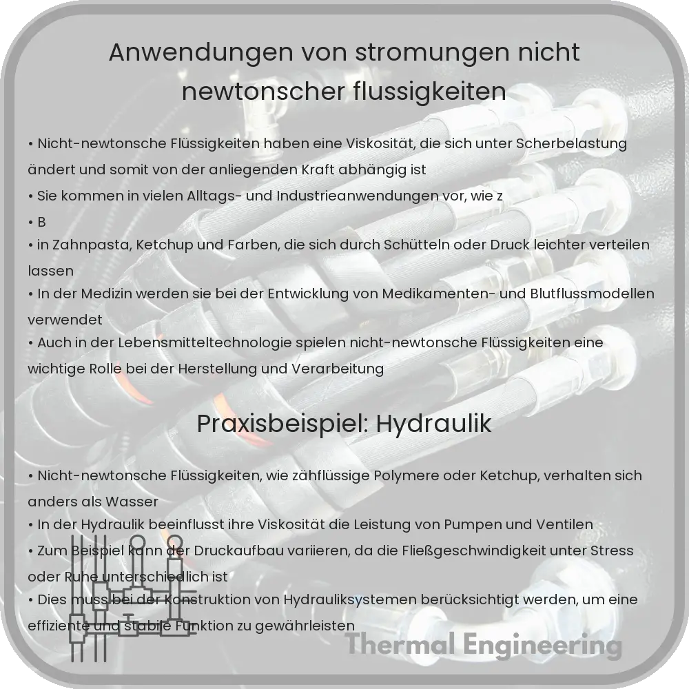 Anwendungen von Strömungen nicht-newtonscher Flüssigkeiten