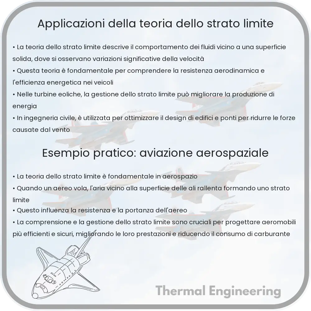 Applicazioni della teoria dello strato limite