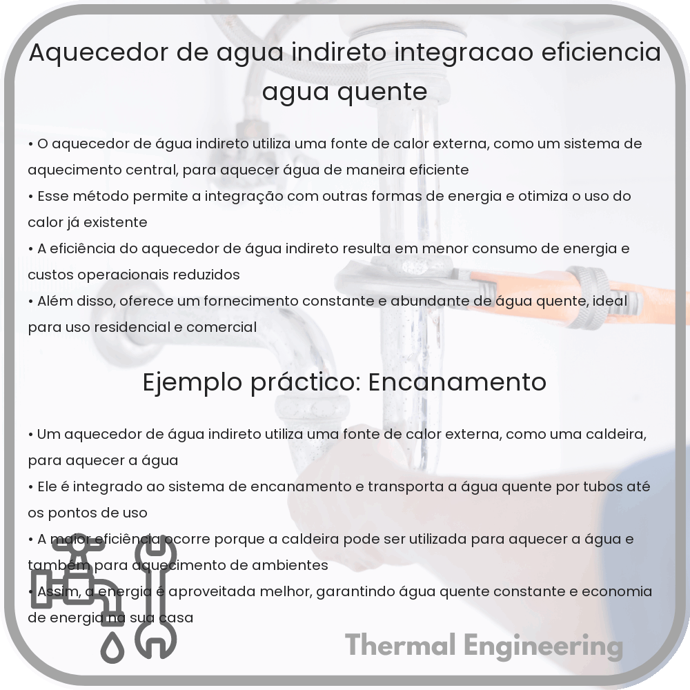Aquecedor de Água Indireto | Integração, Eficiência, Água Quente