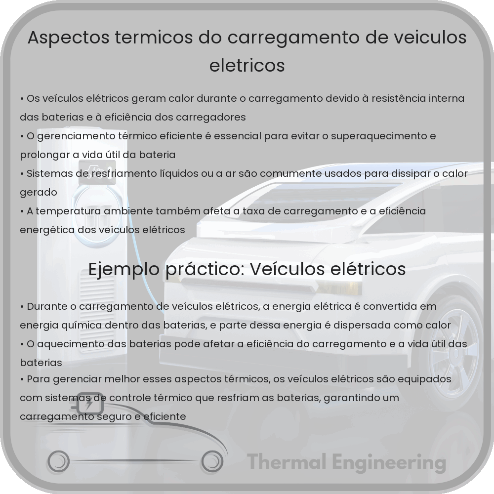 Aspectos Térmicos do Carregamento de Veículos Elétricos