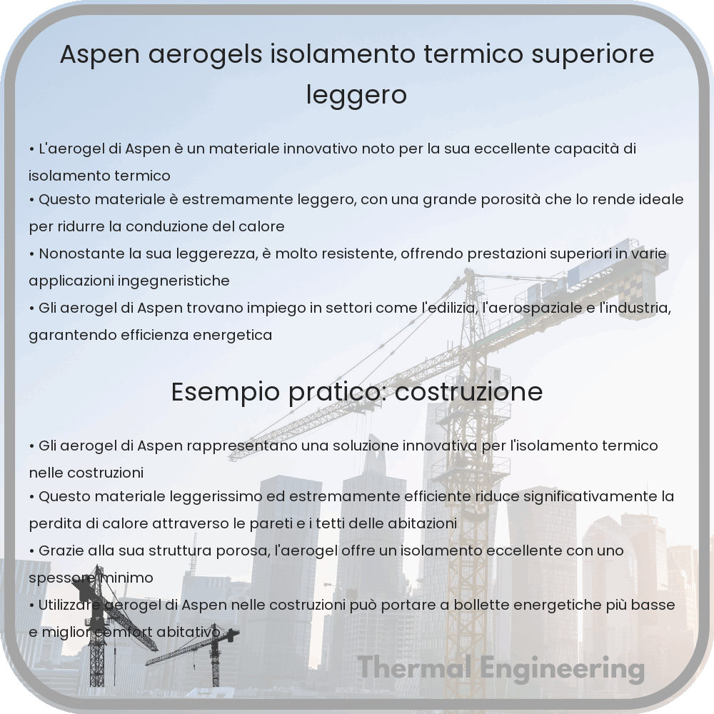 Aspen Aerogels | Isolamento Termico Superiore, Leggero