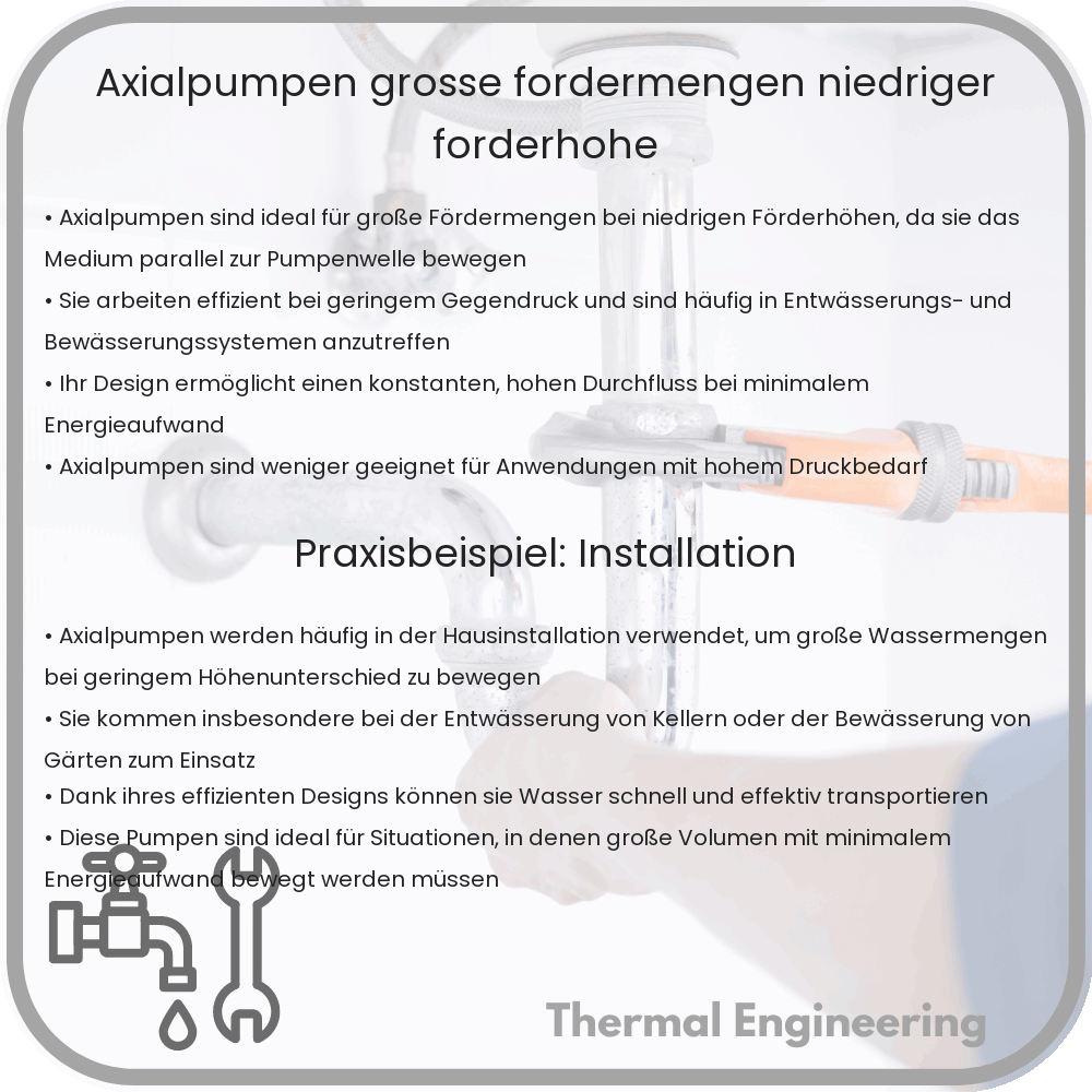 Axialpumpen | Große Fördermengen & Niedriger Förderhöhe