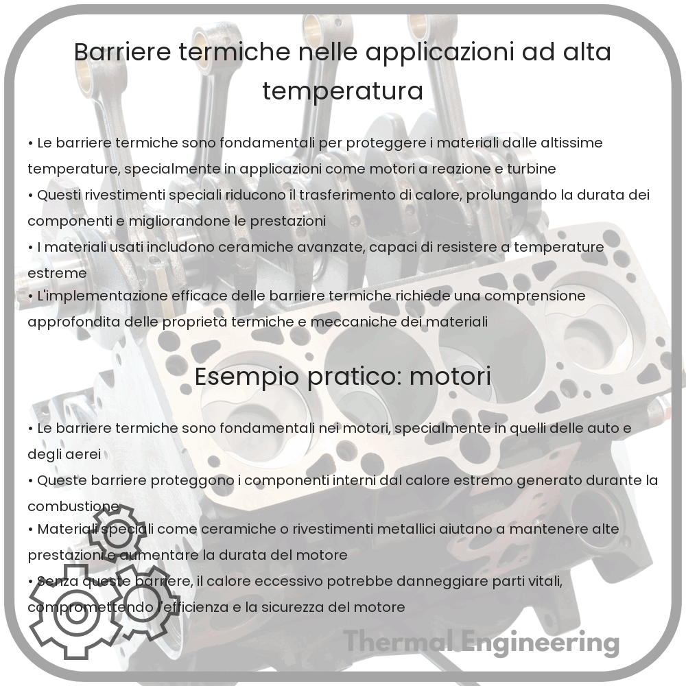 Barriere termiche nelle applicazioni ad alta temperatura