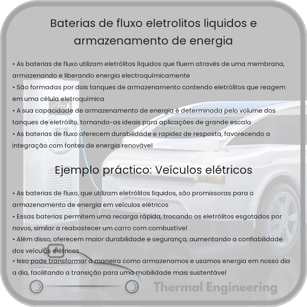 Baterias de Fluxo | Eletrólitos Líquidos e Armazenamento de Energia