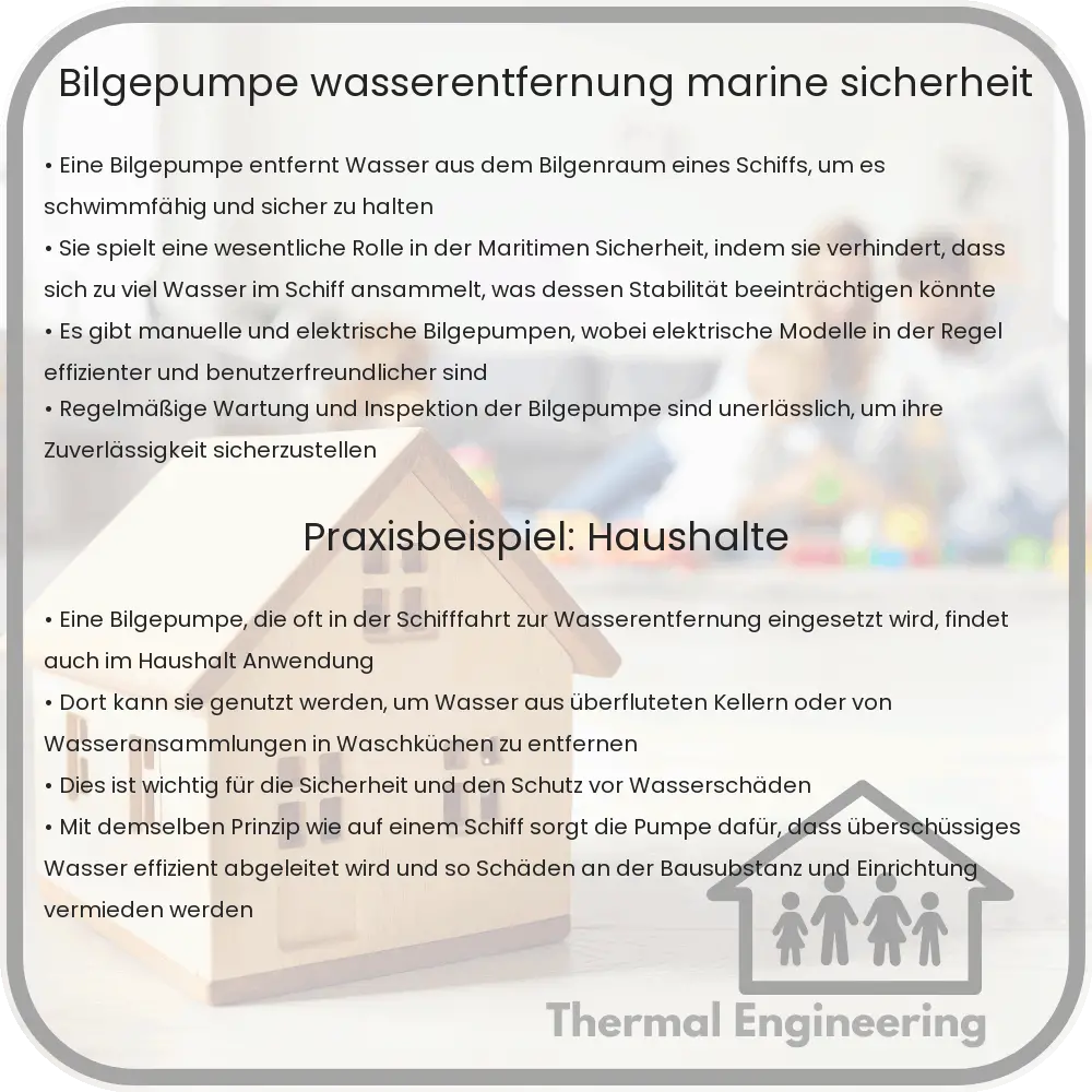 Bilgepumpe | Wasserentfernung, Marine & Sicherheit
