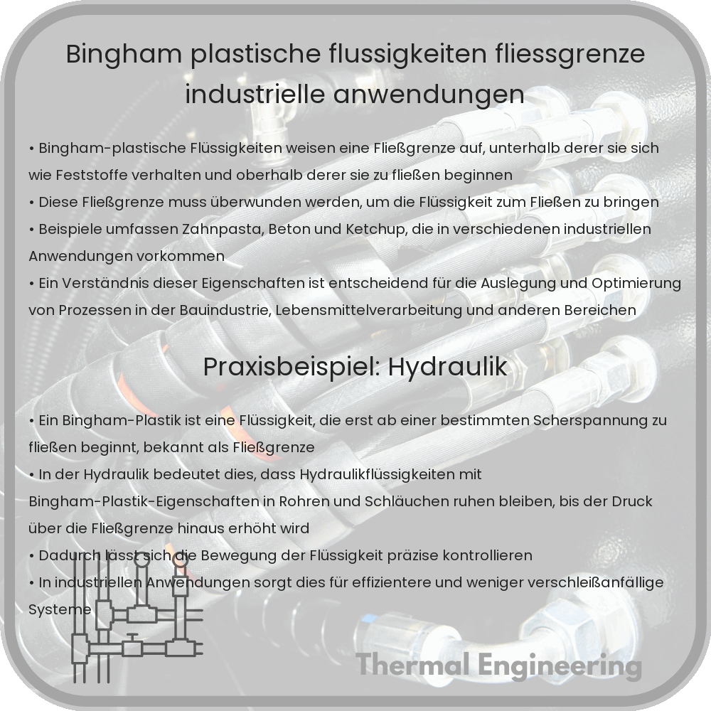 Bingham-Plastische Flüssigkeiten | Fließgrenze & Industrielle Anwendungen