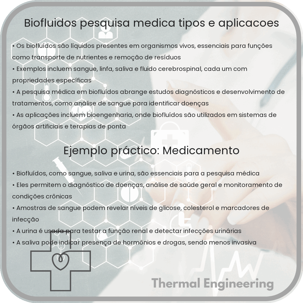 Biofluídos | Pesquisa Médica, Tipos e Aplicações