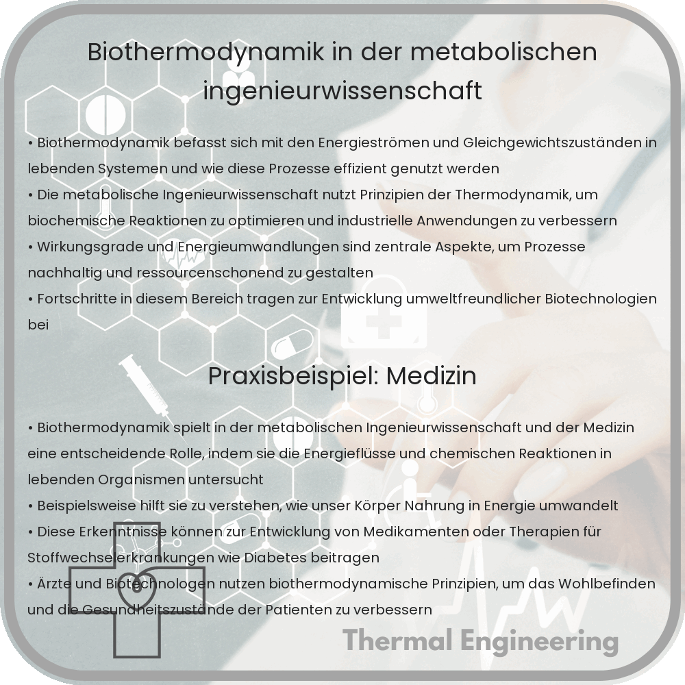 Biothermodynamik in der metabolischen Ingenieurwissenschaft
