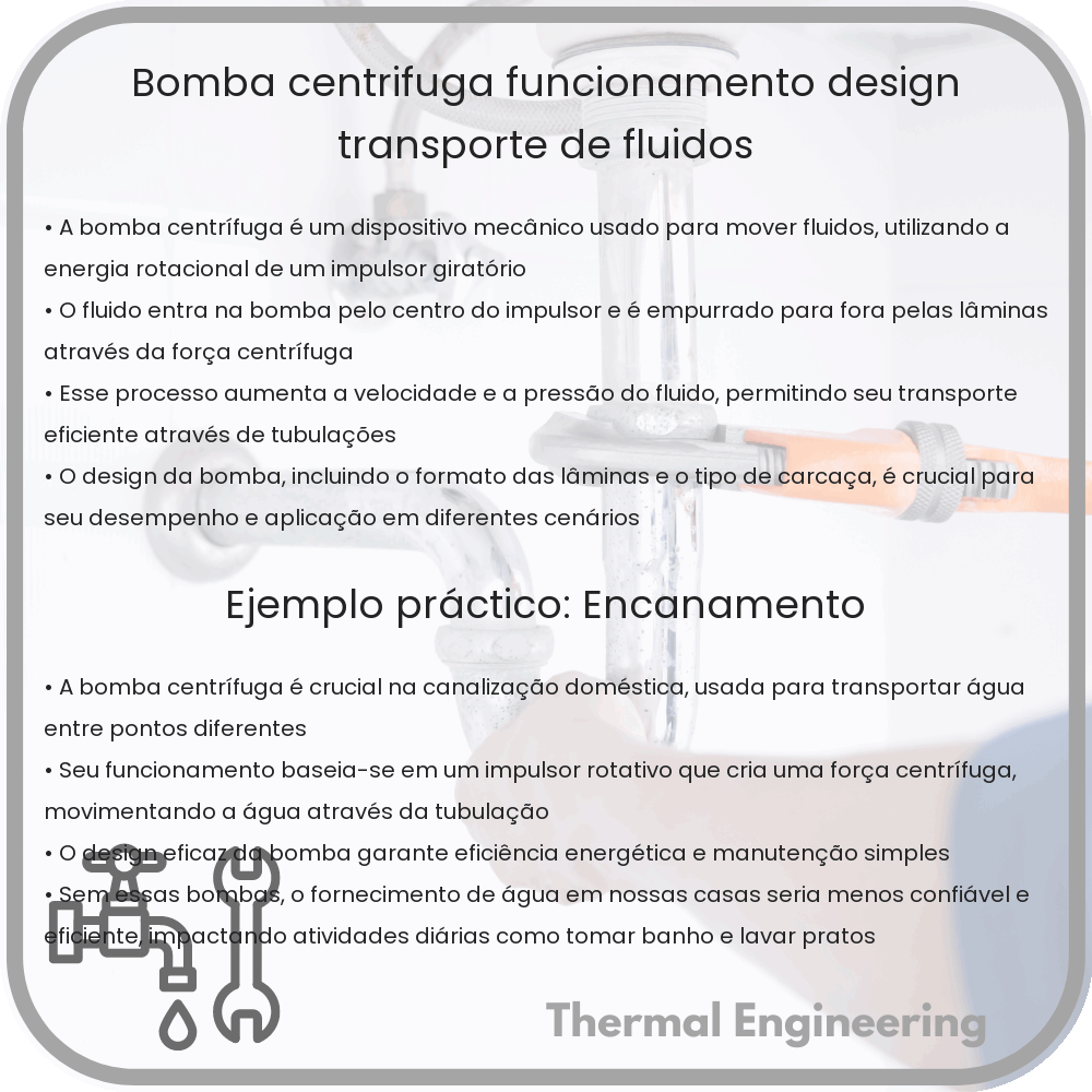 Bomba Centrífuga | Funcionamento, Design, Transporte de Fluídos
