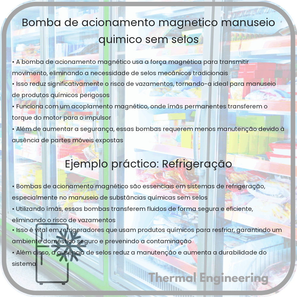 Bomba de Acionamento Magnético | Manuseio Químico Sem Selos