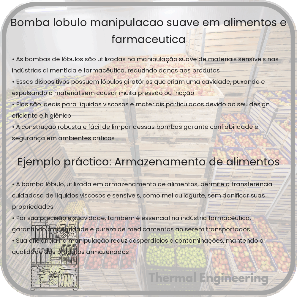 Bomba Lóbulo | Manipulação Suave em Alimentos e Farmacêutica