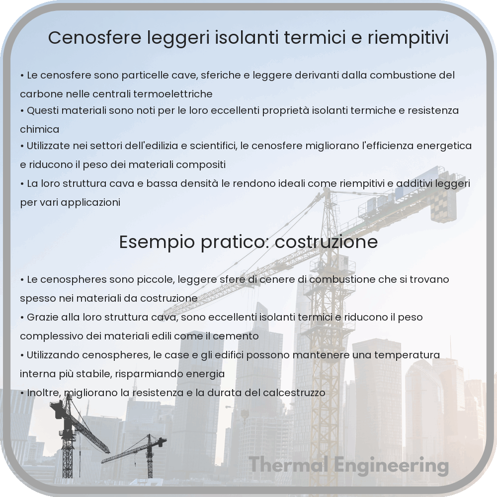Cenosfere: Leggeri Isolanti Termici e Riempitivi