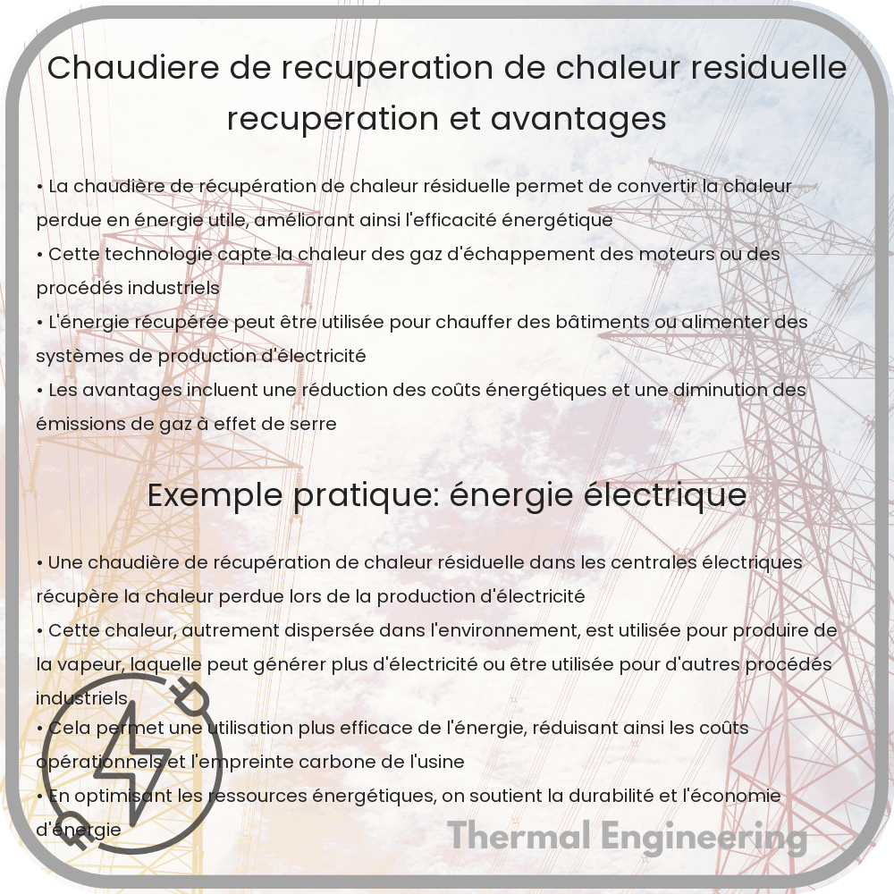 Chaudière de Récupération de Chaleur Résiduelle | Récupération et Avantages