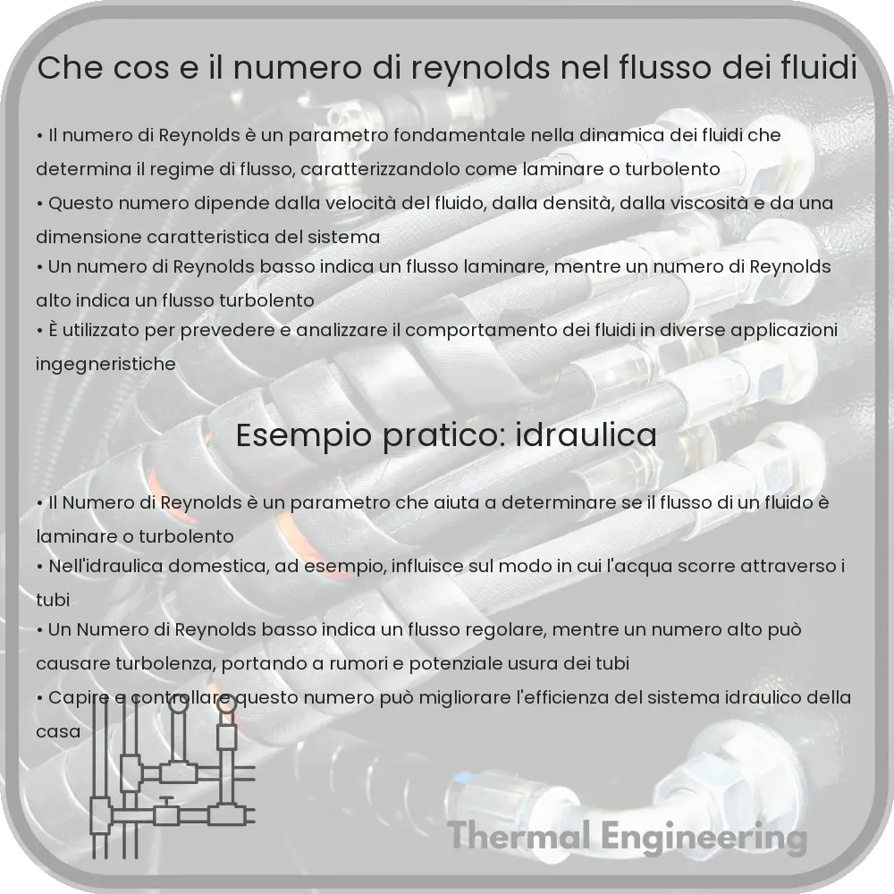 Che Cos'è il Numero di Reynolds nel Flusso dei Fluidi?