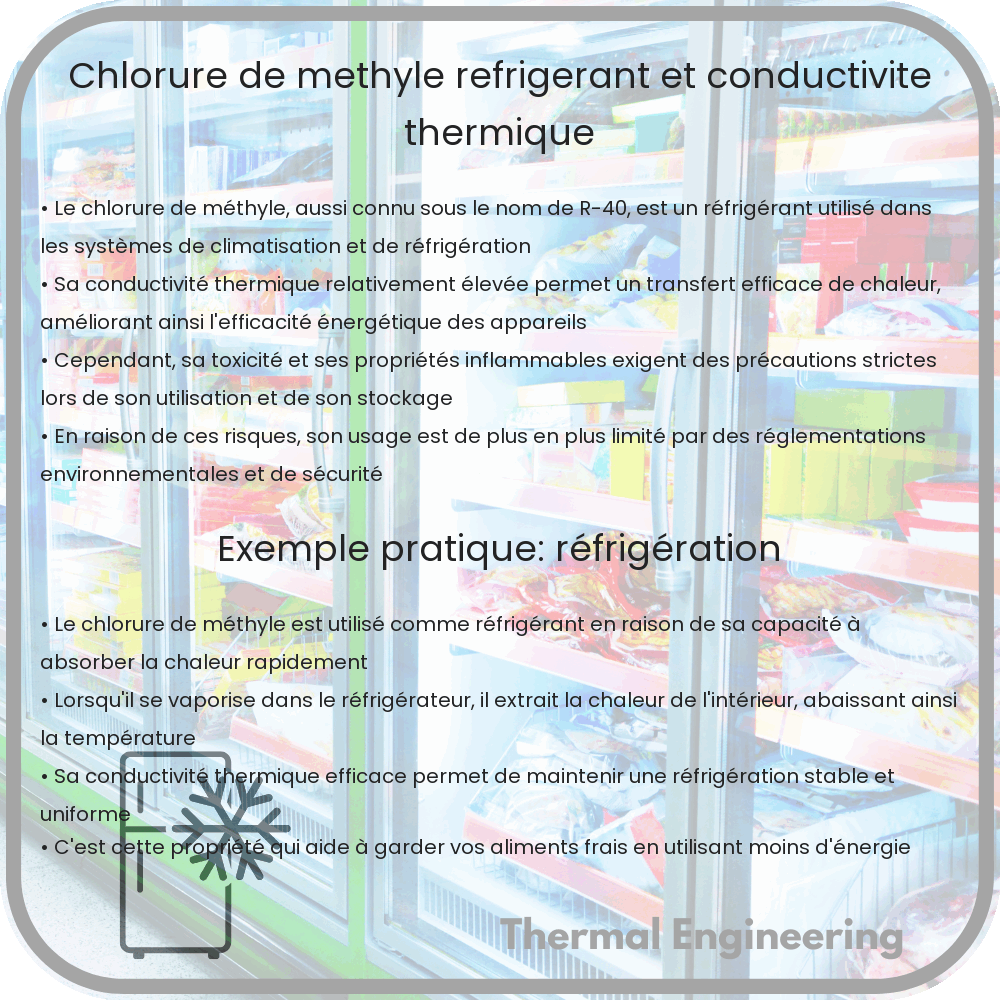 Chlorure de Méthyle | Réfrigérant et Conductivité Thermique