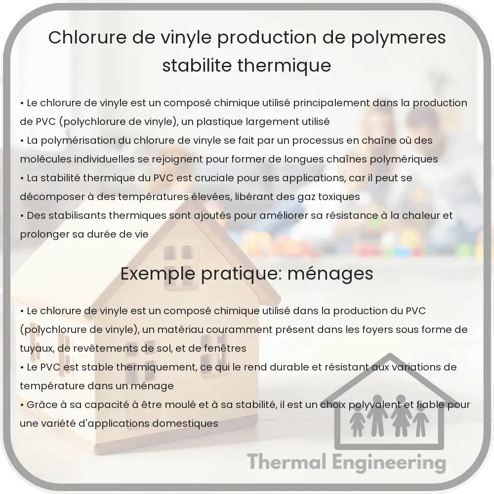 Chlorure de Vinyle | Production de Polymères, Stabilité Thermique