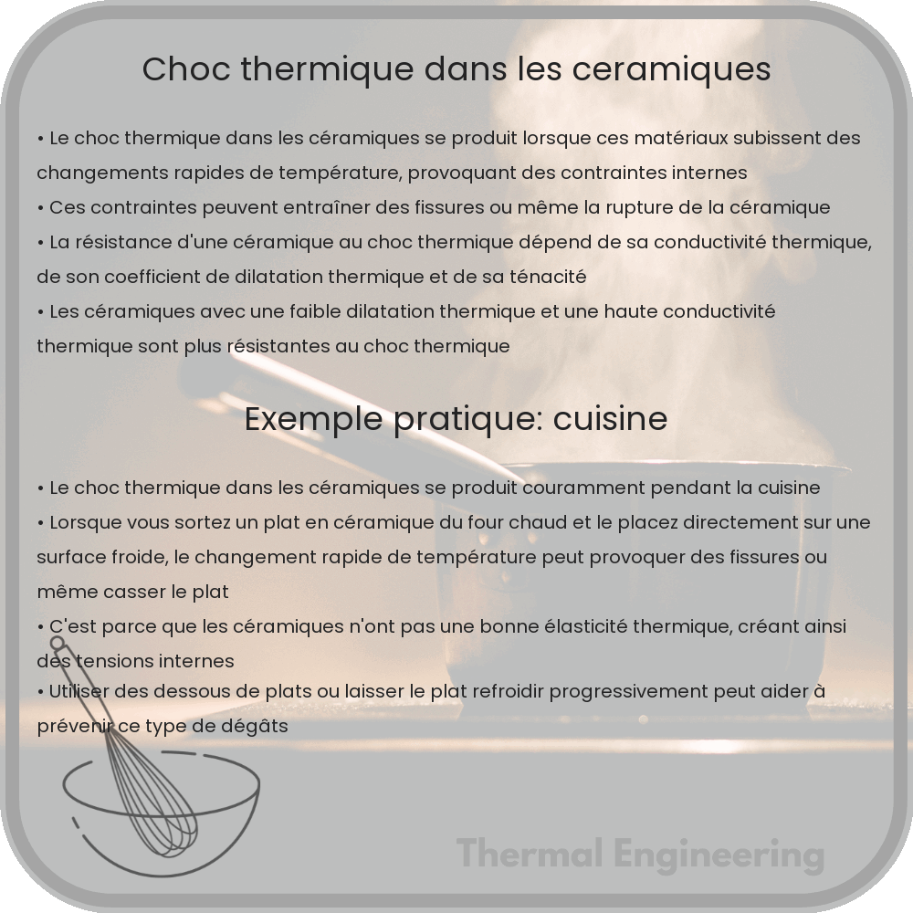 Choc thermique dans les céramiques